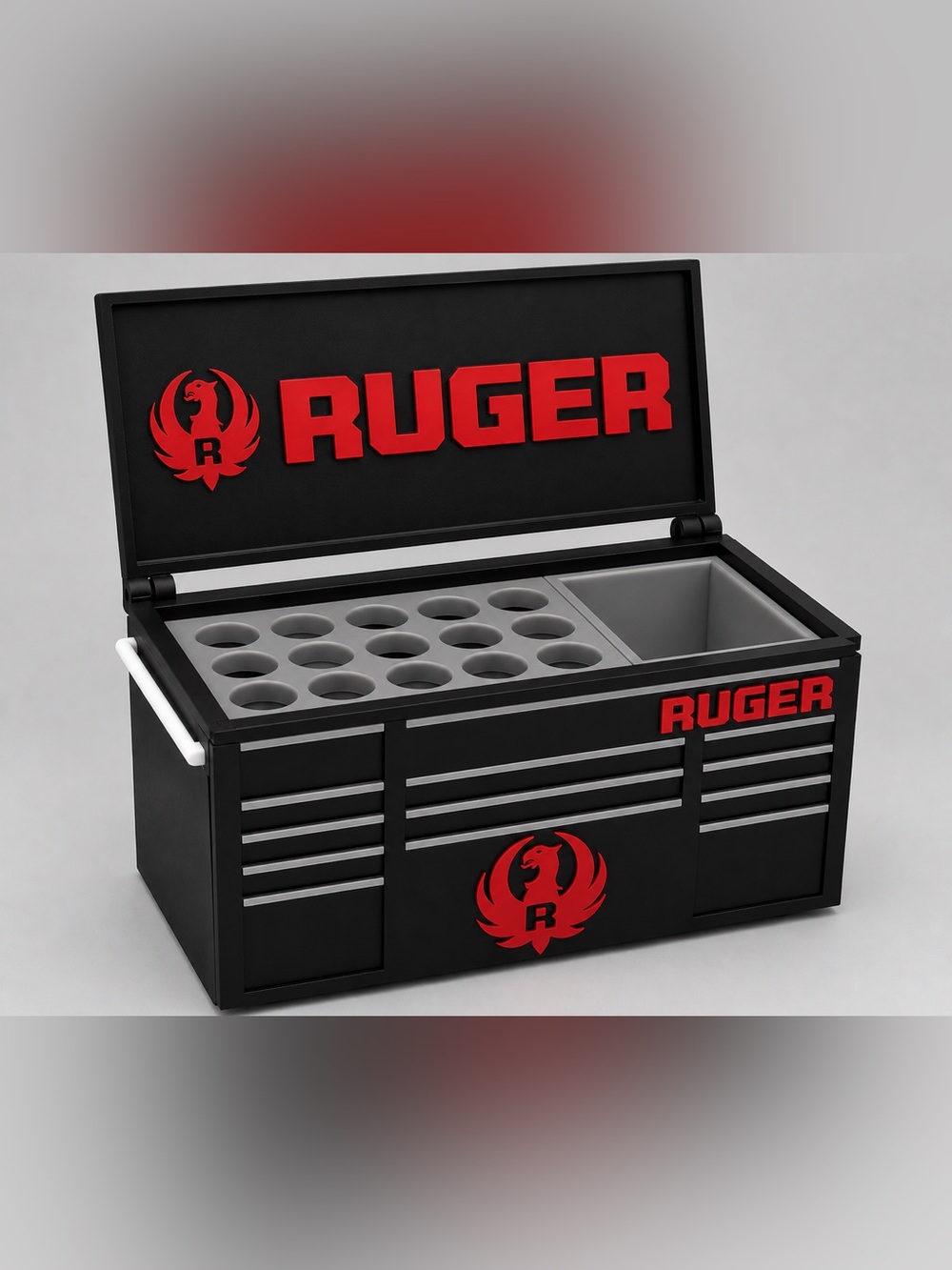 Ruger Mini Toolbox Pen And Trinket Holder Desk Top Organizer